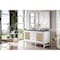 James Martin Vanities Addison 60in Double Vanity, Glossy White w/ 3 CM Charcoal Soapstone Quartz Top E444-V60D-GW-3CSP - alternate 2